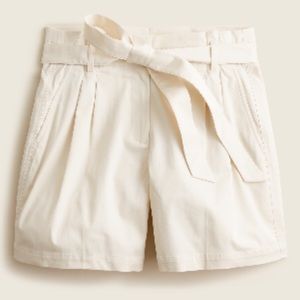 J. Crew - Tie-waist short in lightweight chino
Color: Mountain White, Size: 12